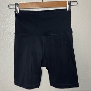 Ododos 5" High Waist Biker Shorts women's size XS Black Stretchy Shorts